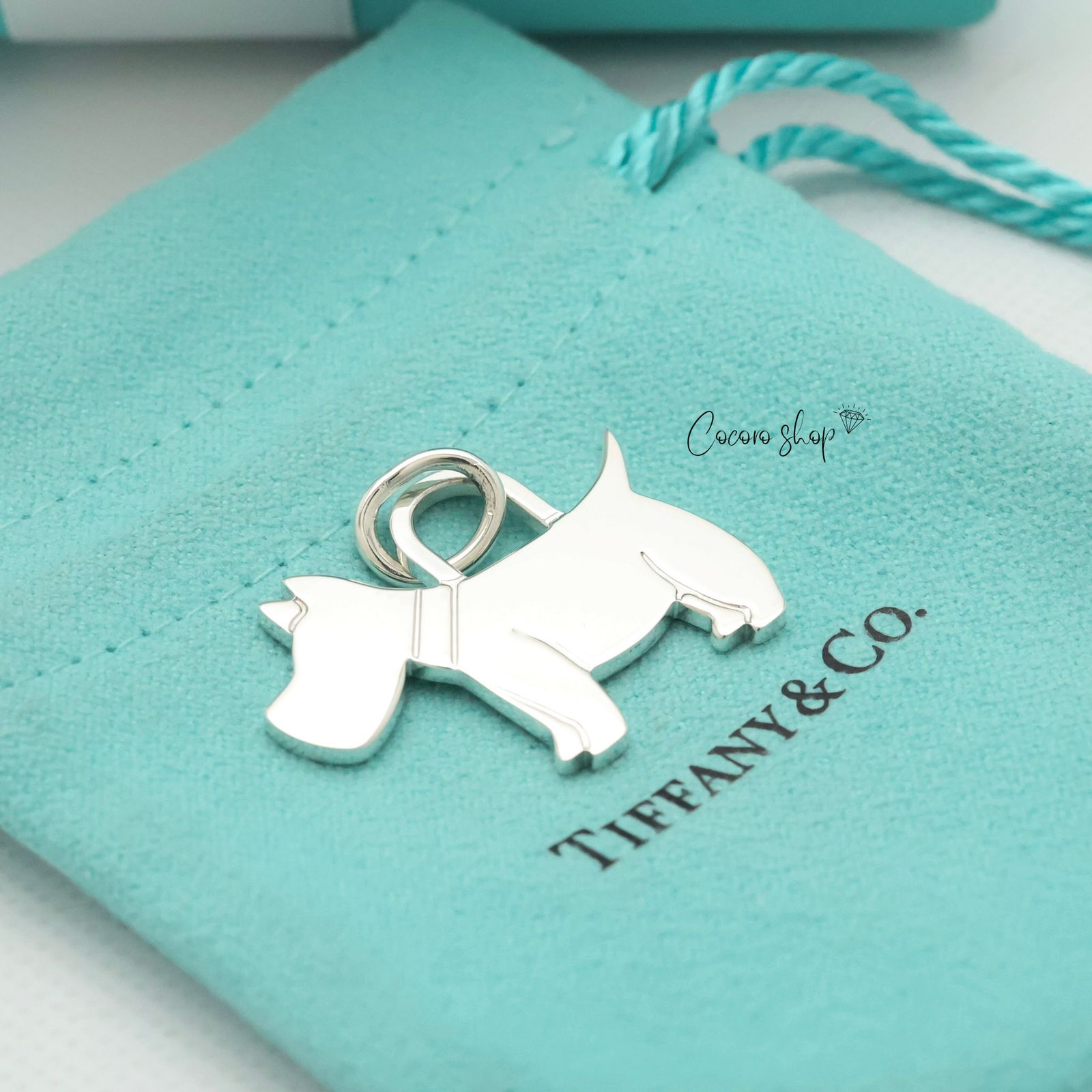 美品】ティファニー TIFFANY&Co. ドッグ テリア 犬 チャーム AG925 