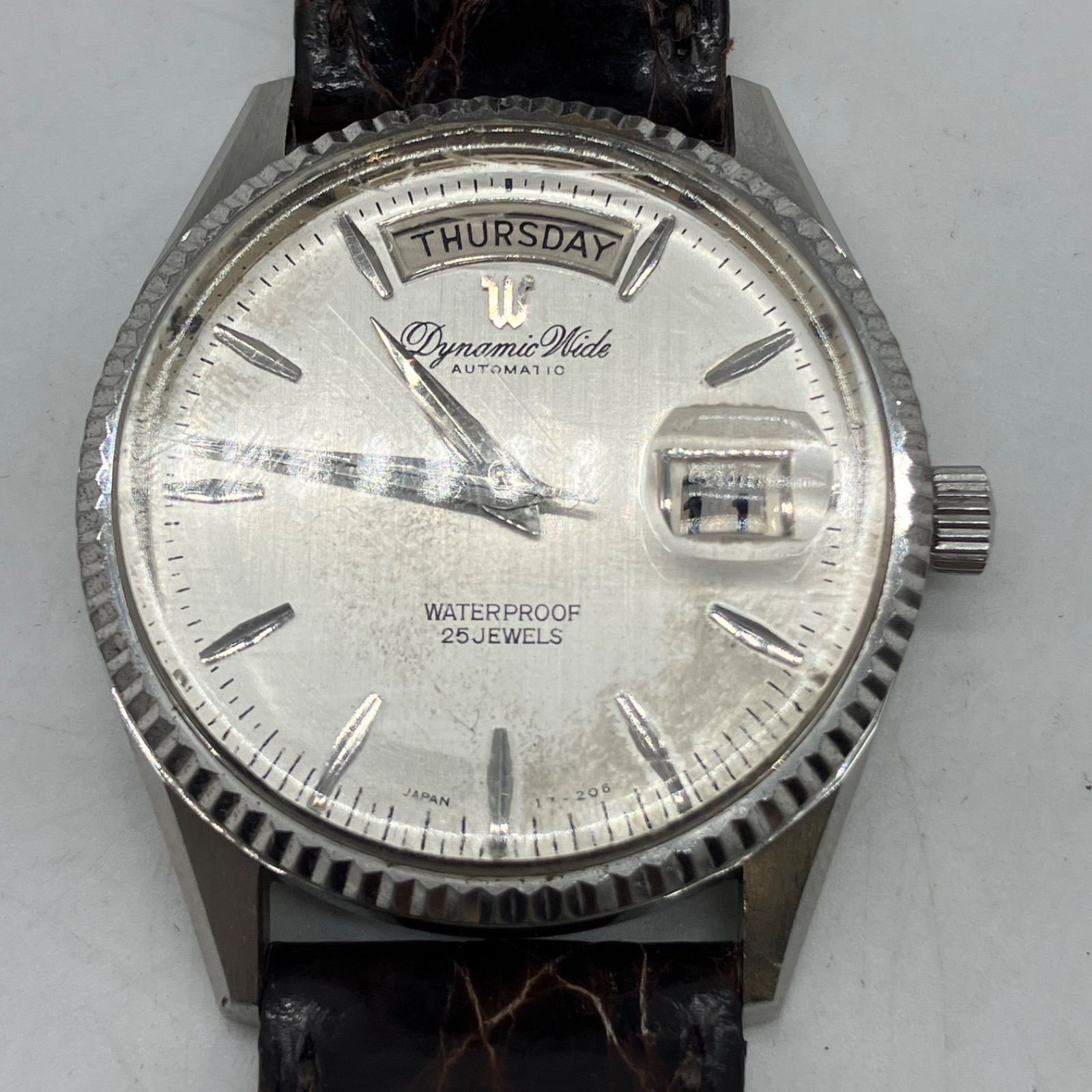  FA471 稼働品 RICOH 腕時計 Dynamic Wide 25 JEWELS フィット感 自動巻き時計 腕時計(アナログ)