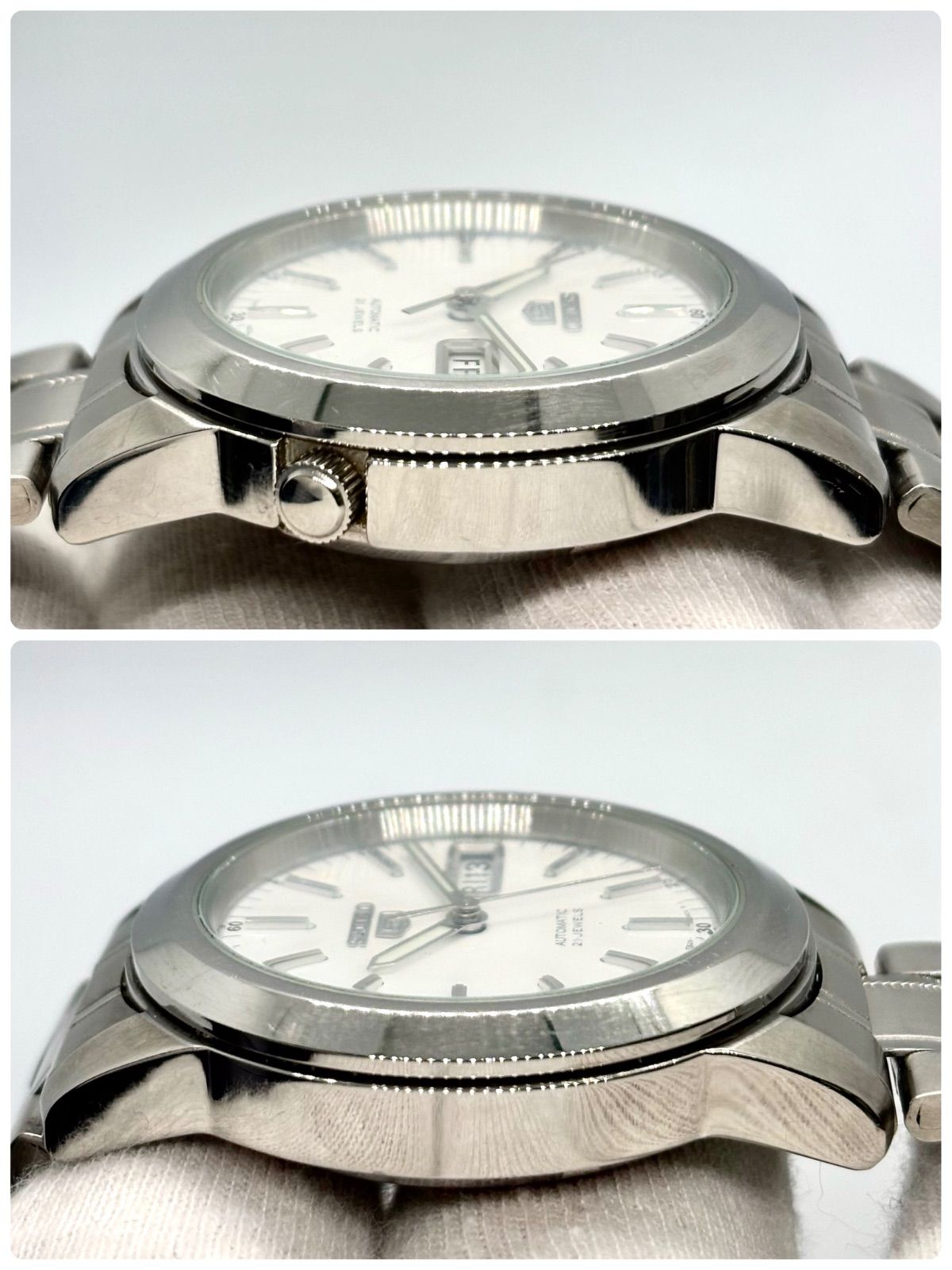 稼働】SEIKO 5 セイコー ファイブ 腕時計 自動巻き スケルトン 21宝石 