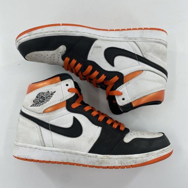 中古】NIKE AIR JORDAN 1 RETRO HIGH OG Electro Orange スニーカー