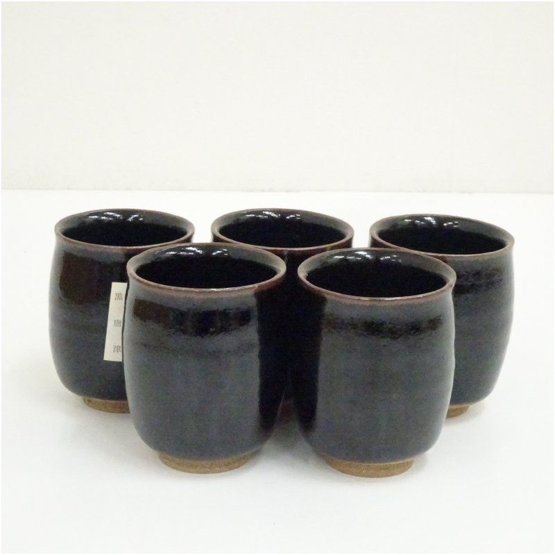 工芸品 唐津焼 十三代 中里太郎右衛門窯造 唐津作太郎茶碗（湯呑）5客