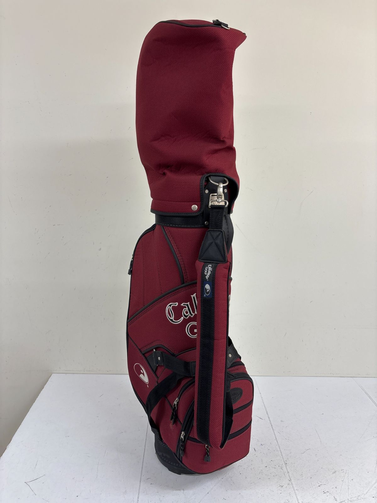 送料無料 Callaway キャロウェイ キャディバッグ ワインレッド フード