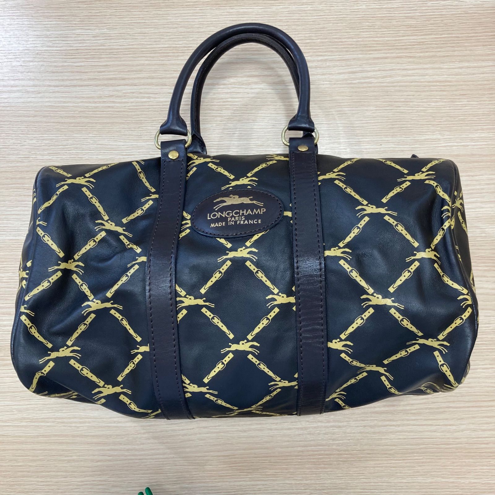 LONGCHAMP ロンシャン ミニボストンバッグ ブラウン 茶色 - メルカリ