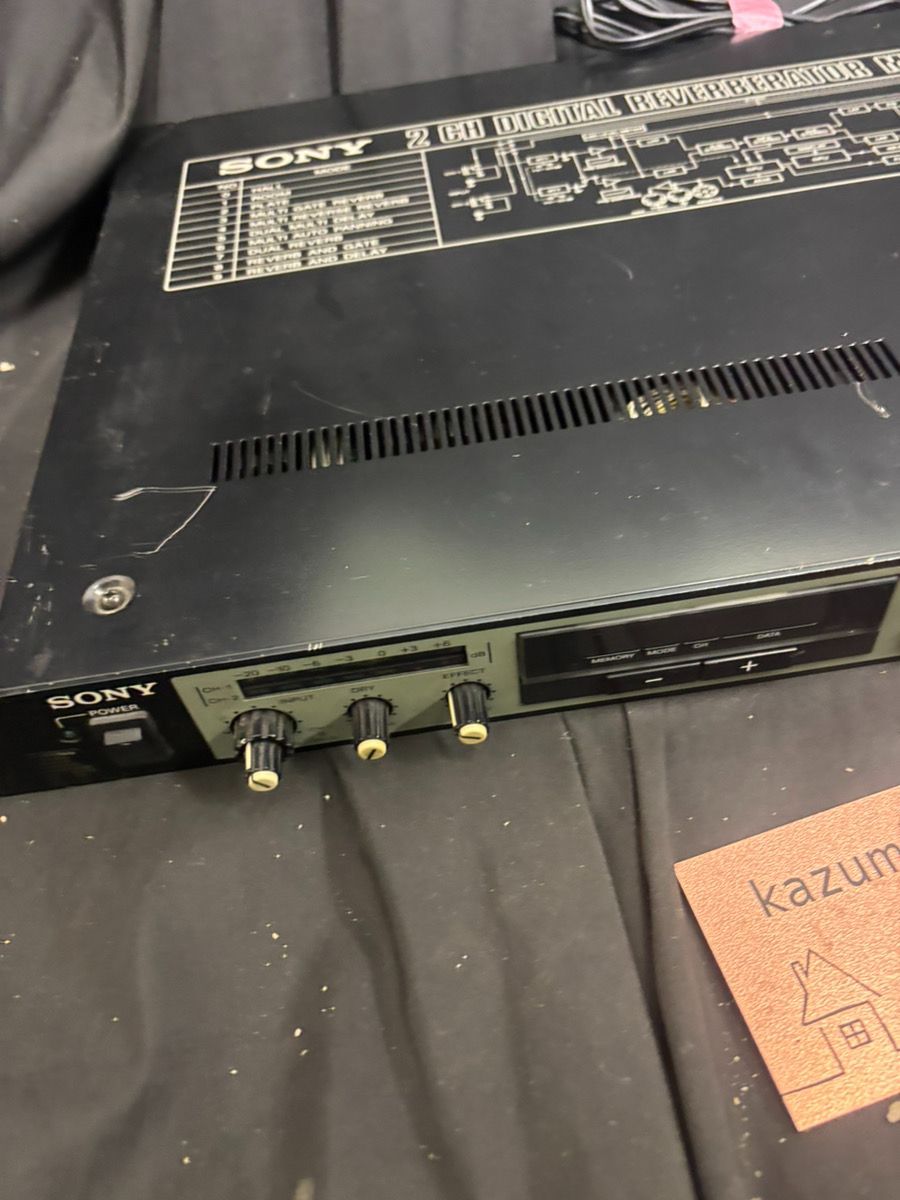 SONY MU-R201 デジタルリバーブ 動作品 本体のみ 2ch リバーブ