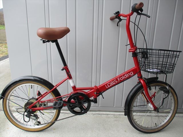 E980☆整備済み☆完成車発送☆中古折りたたみ自転車【20インチ 赤 