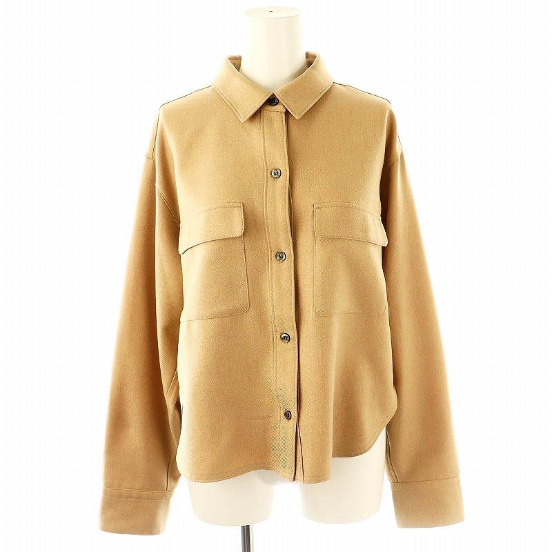 ジャスグリッティー JUSGLITTY 24AW クロップドウールライクシャツ 