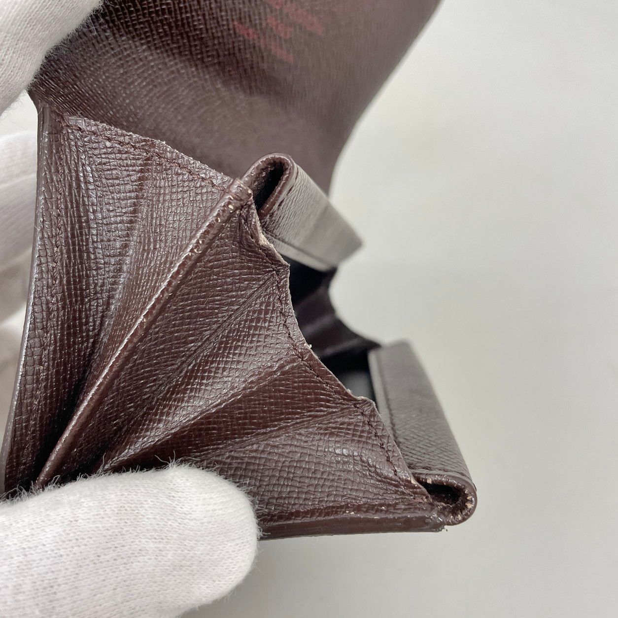 ケース ルイ・ヴィトン　LOUIS VUITTON ダミエ　ポルトモネ･プラ N61930 フラップ 美品】LOUIS VUITTON ルイヴィトン ダミエ ポルトモネ プラ コンパクト
