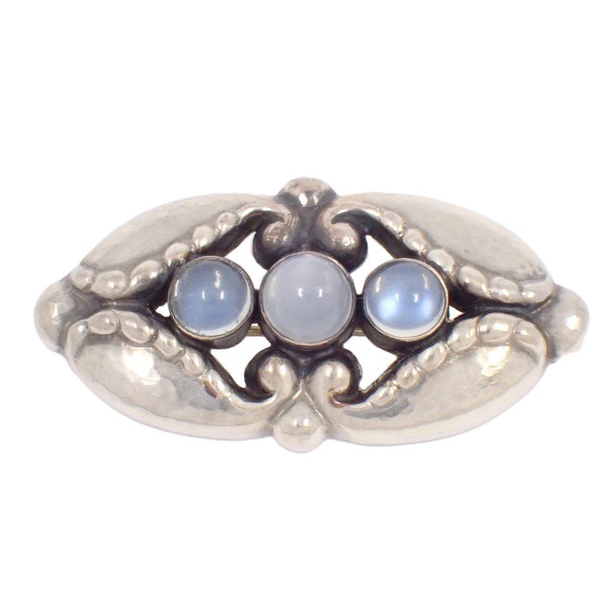 美品 ジョージジェンセン ブローチ 156 ムーンストーン シルバー 925 GEORG JENSEN ジョージジェンセン 156 ブローチ シルバー925/ムーン