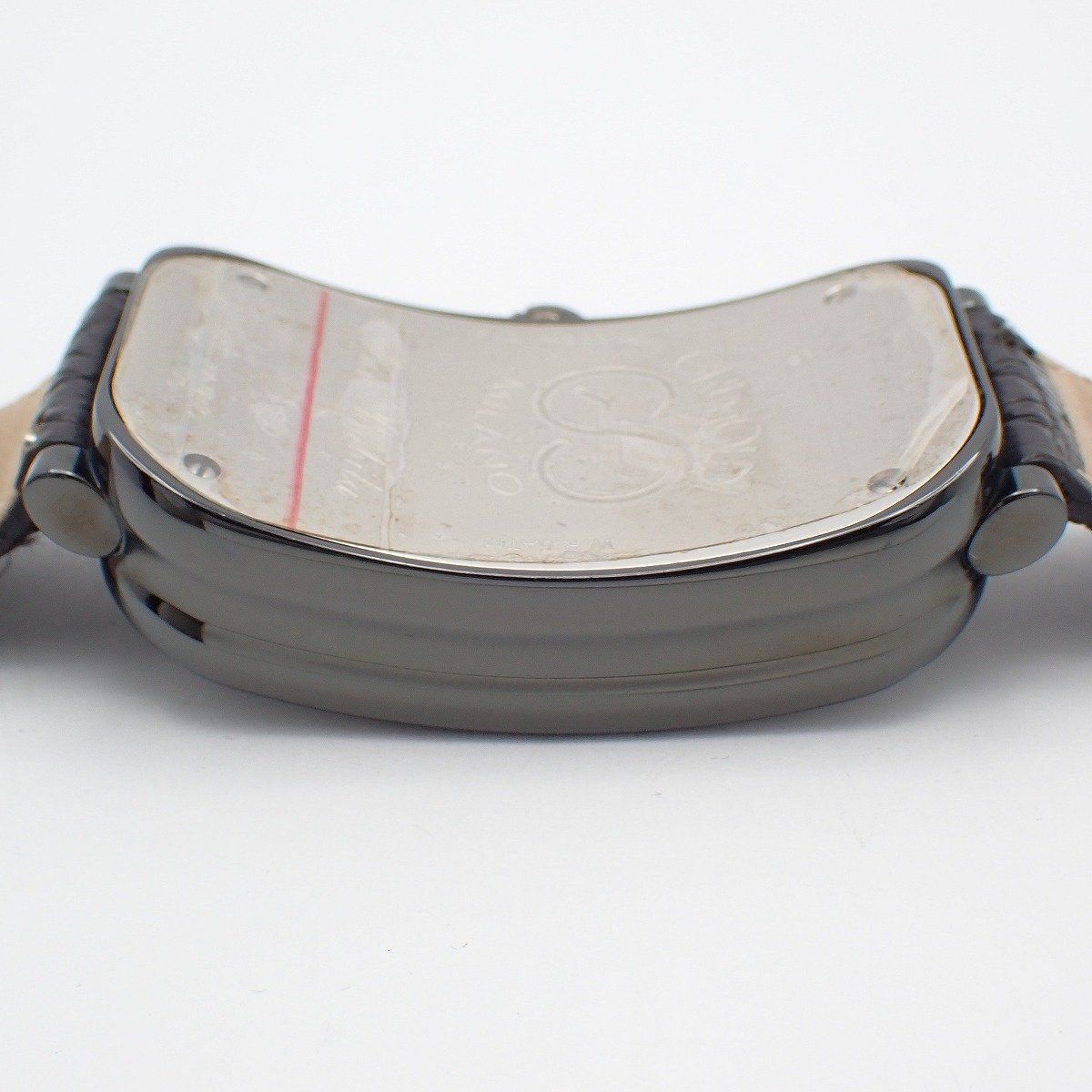  グリモルディ サンバビラ 自動巻き メンズ 腕時計 ブラック 純正革ベルト 485 いおき質店 シンプルコーデ 自動巻き時計 腕時計(アナログ)