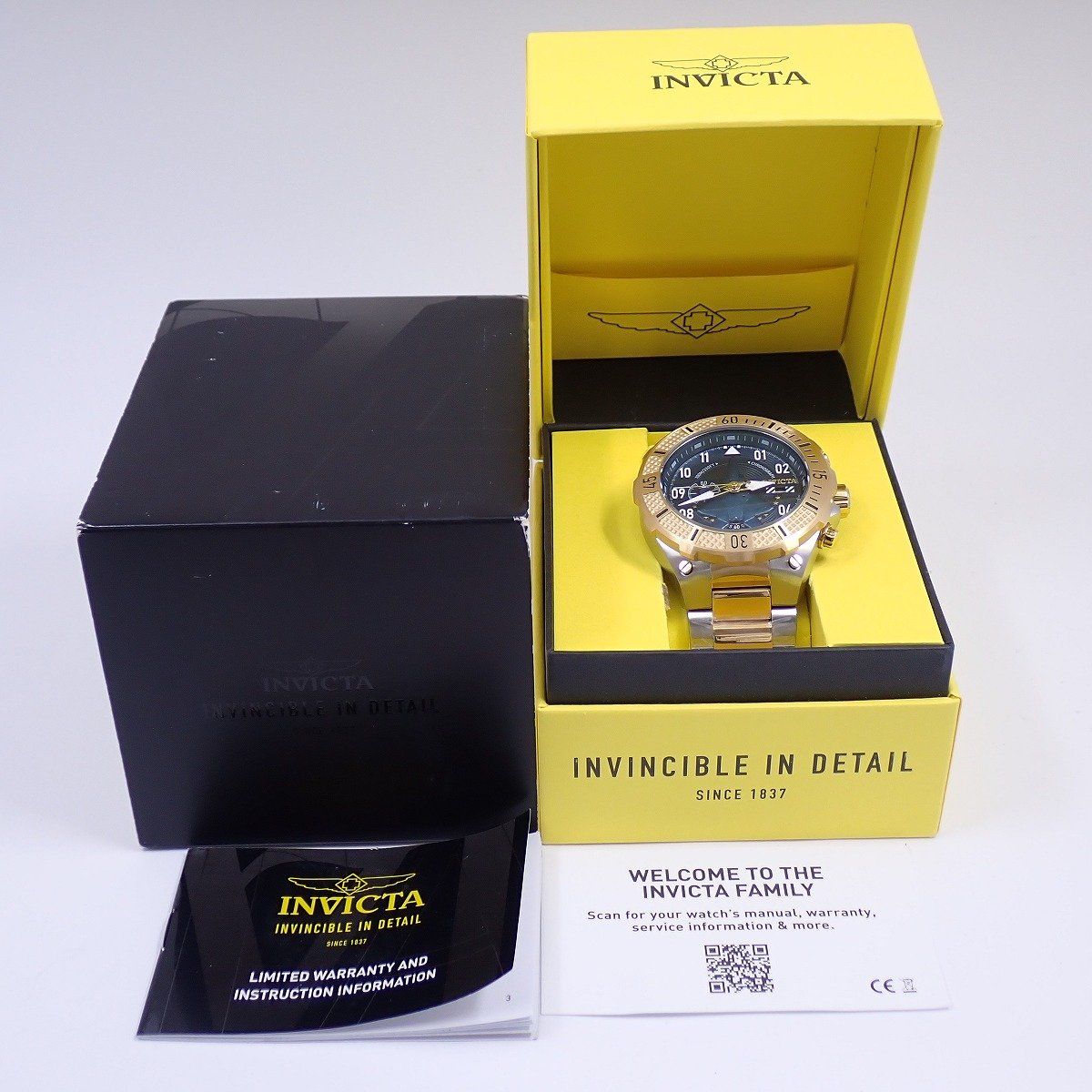 未使用品】INVICTA インビクタ アビエイター クロノグラフ クォーツ 