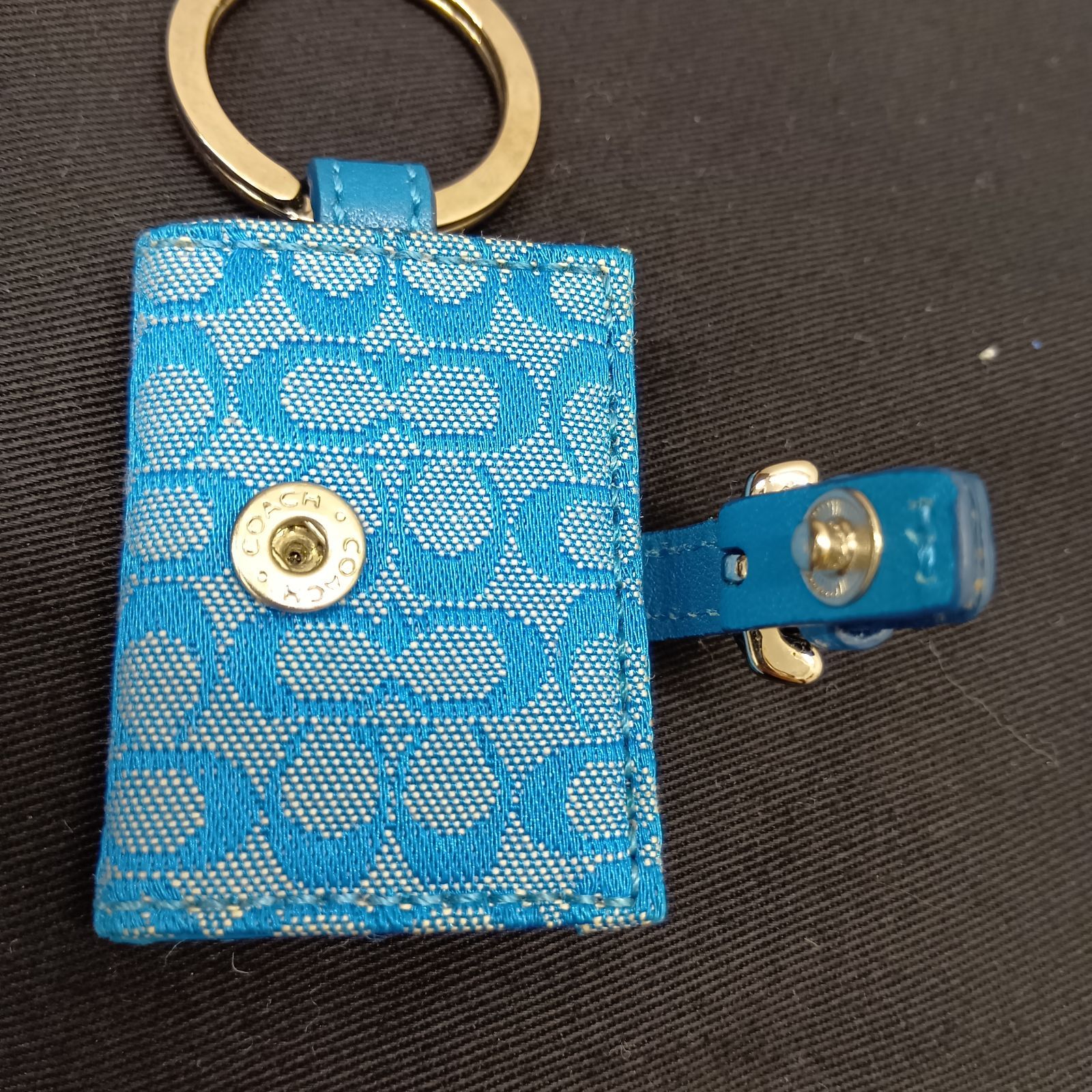 COACH フォトキーホルダー 手帳型 フォトフレーム キーホルダー コーチ
