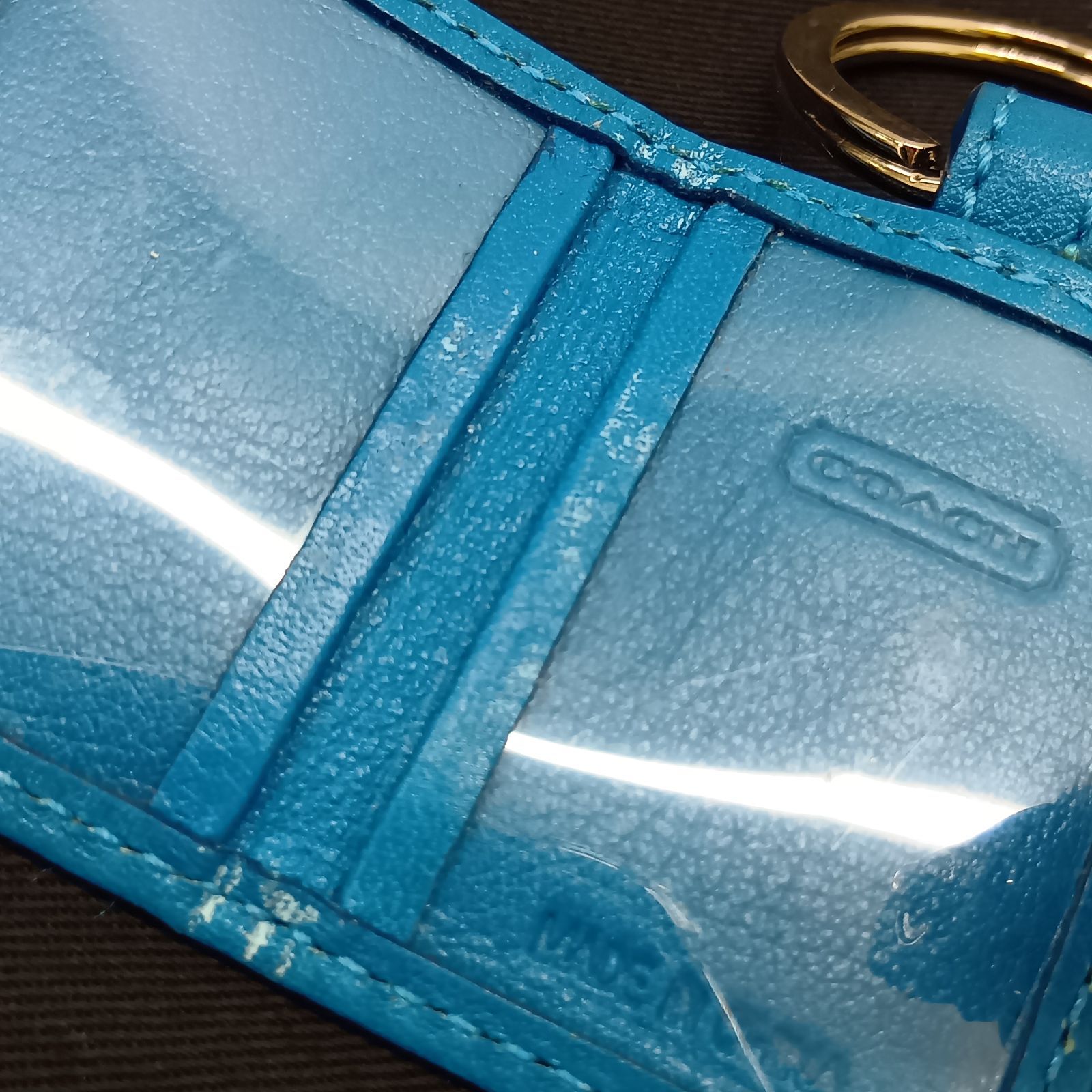 COACH フォトキーホルダー 手帳型 フォトフレーム キーホルダー コーチ
