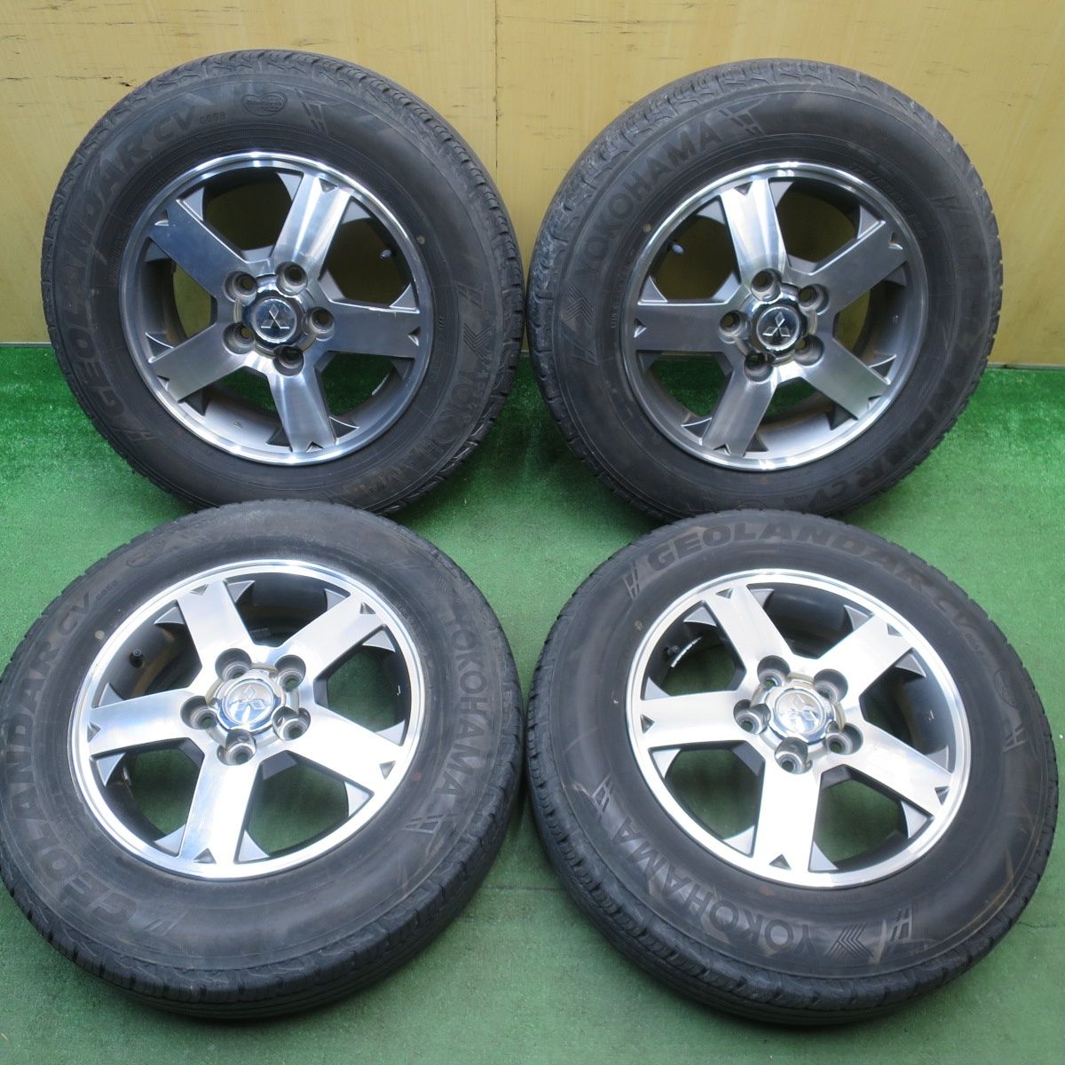 バリ溝！8.5分☆三菱 パジェロ ミニ 純正 175/80R15 ヨコハマ