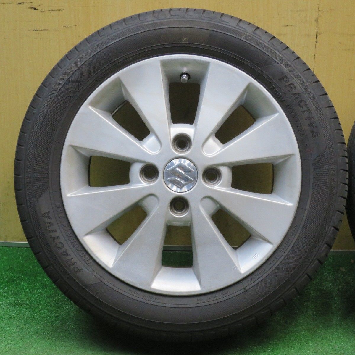 バリ溝！25年！9分☆スズキ ワゴンR 純正 155/65R14 プラクティバ 