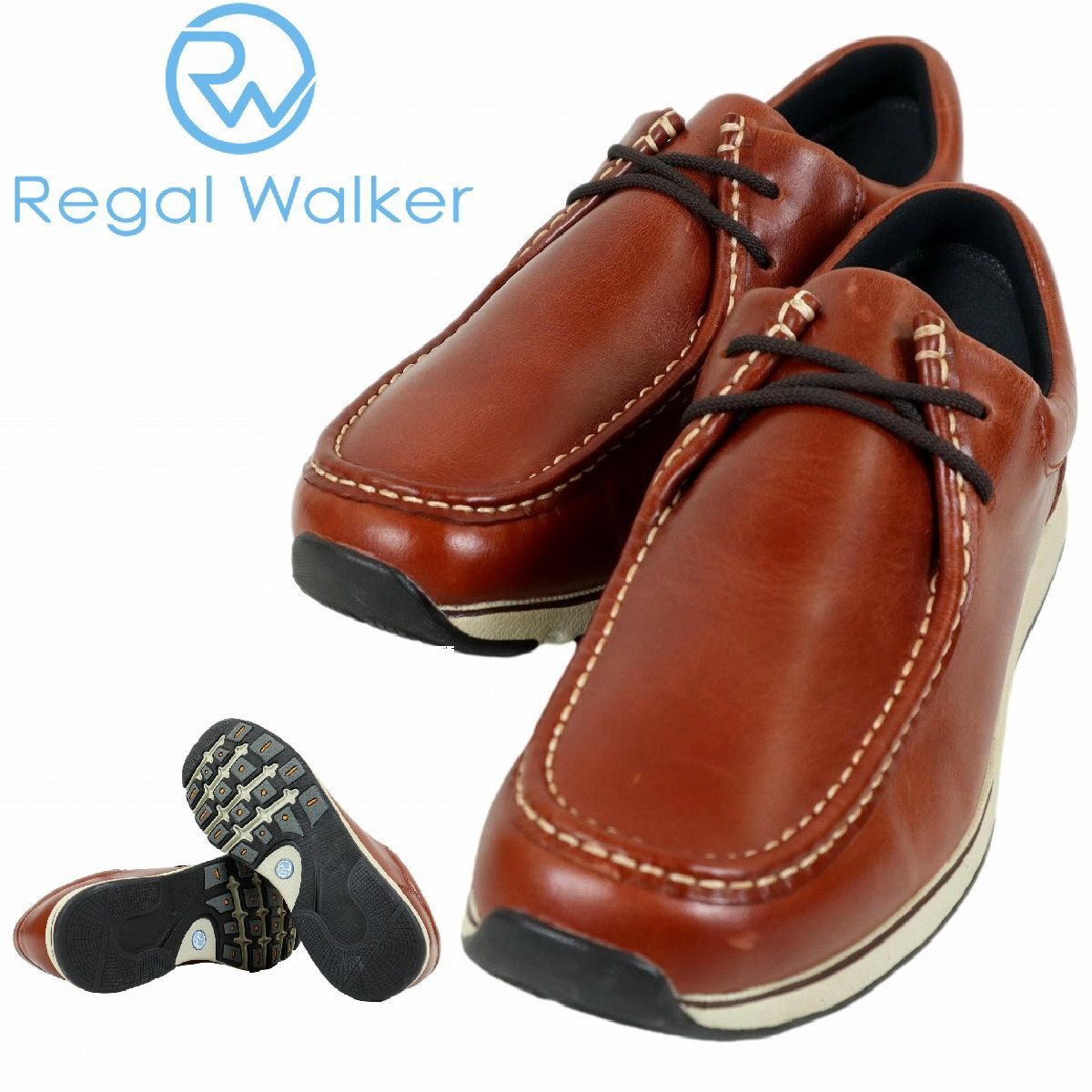 REGAL リーガル レザーウォーキングシューズ 25㎝ 軽量 vibramソール