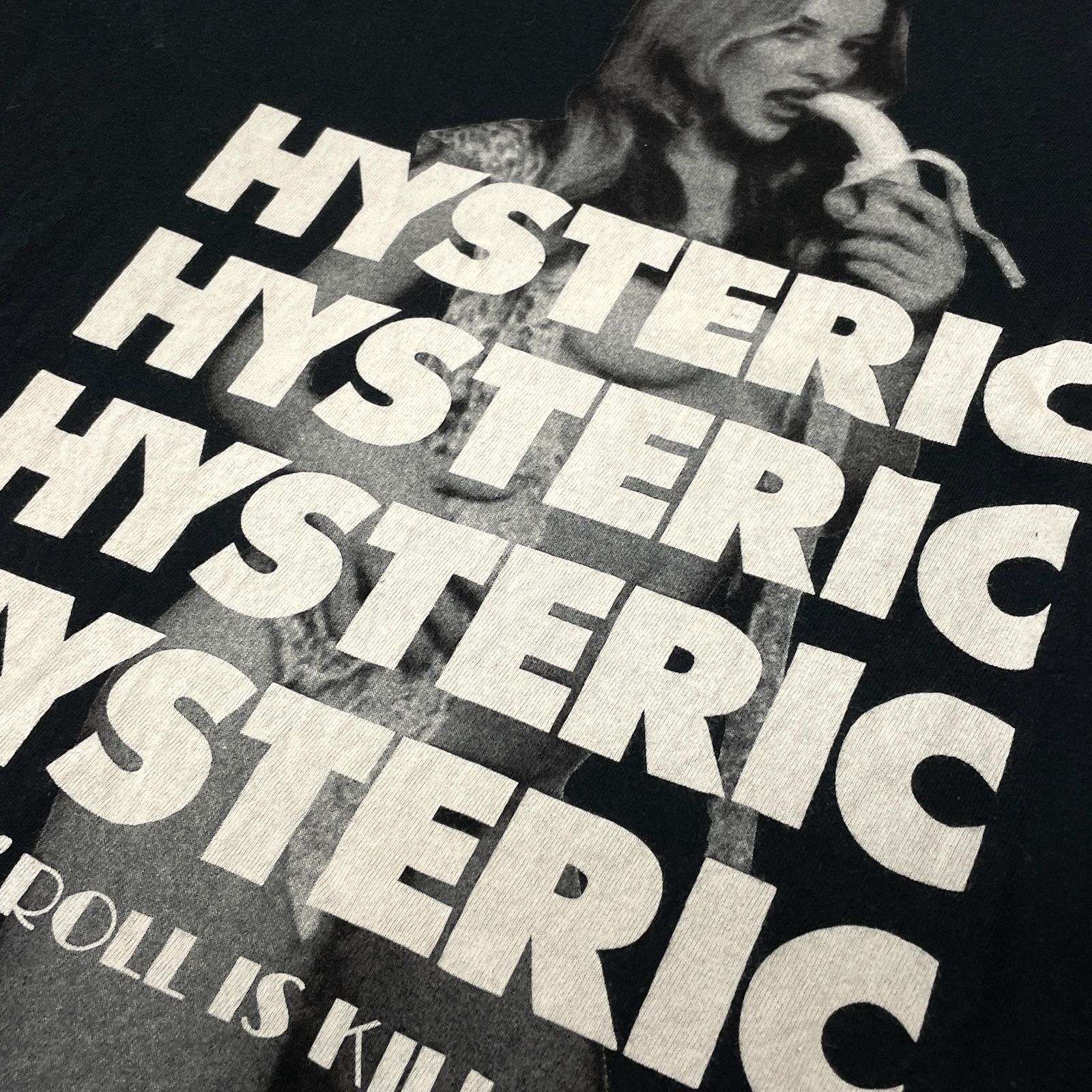 Hysteric Glamour ヒステリックグラマー ヒスガール ロゴTシャツ S BLK 