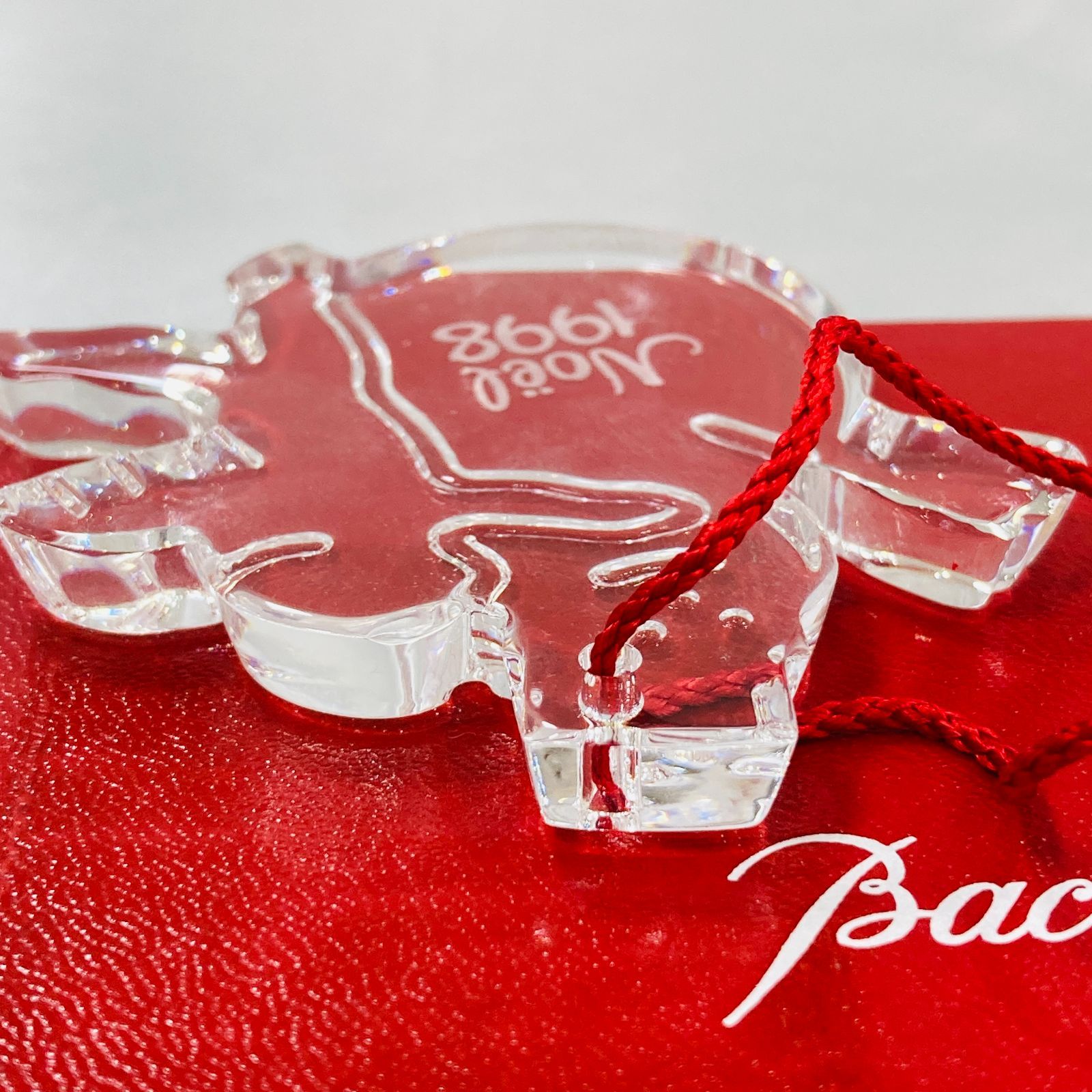 Baccarat - う　Baccarat ノエル 1998 クリスタル オーナメント 箱 保存袋付き A【1998年】Baccarat バカラ クリスマス オーナメント ノエル