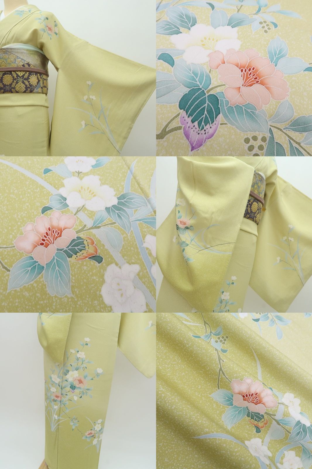 百華❀Y4768◇美品 トールサイズ 手縫い仕立て 正絹 訪問着 着物 百華❀Y4768◇美品 トールサイズ 手縫い仕立て 正絹 訪問着 着物