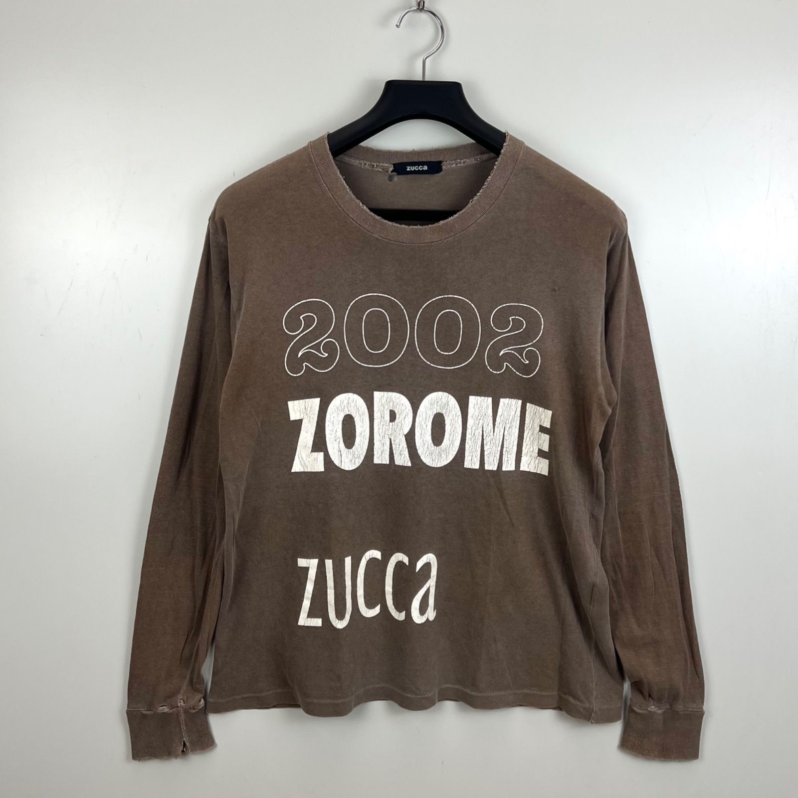 ZUCCA 2002 00s y2k archive BORO print L/S Tee M ズッカ アーカイブ 