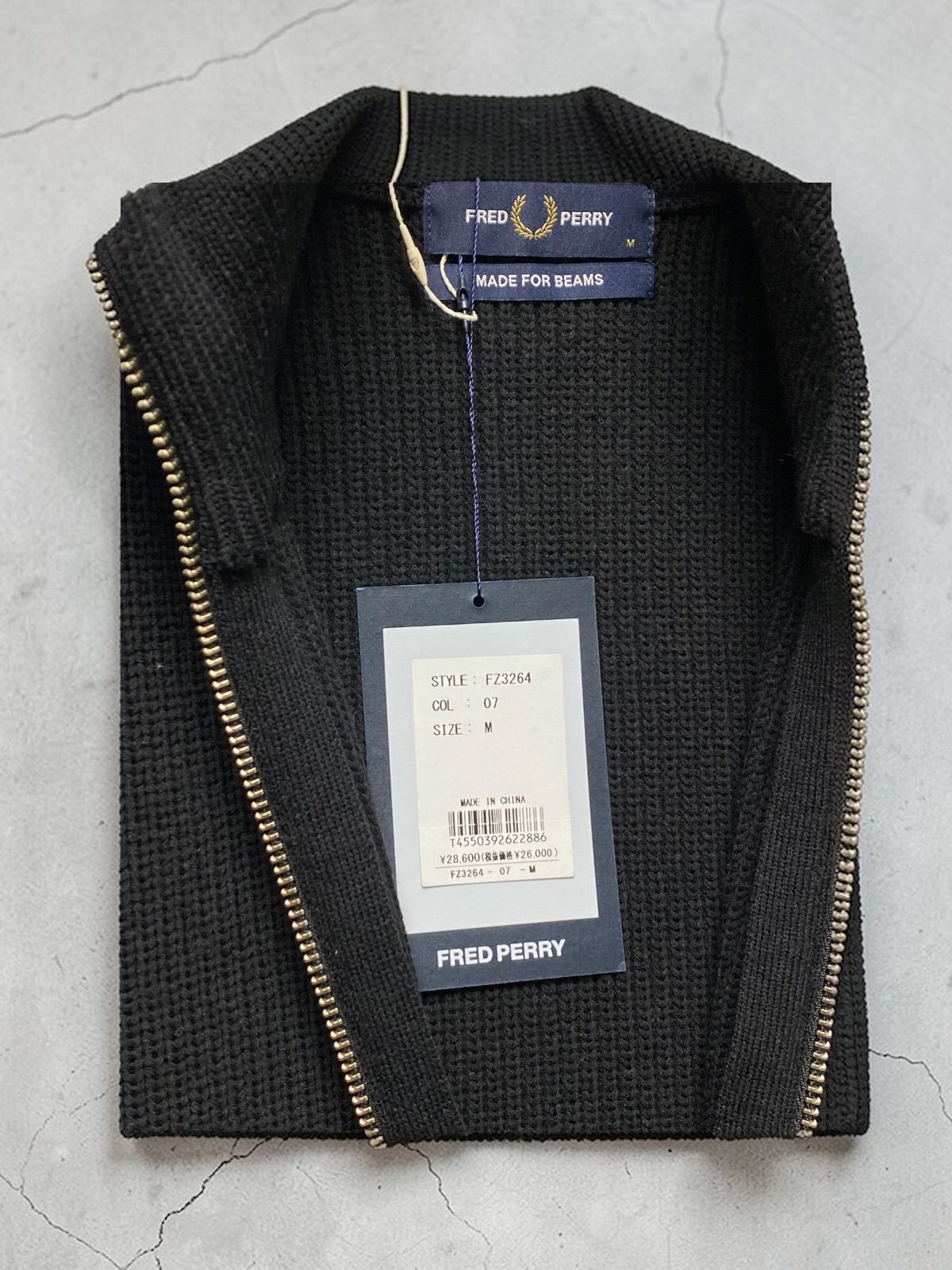 BEAMS 【別注】FRED PERRY / ドライバーズニット フレッドペリー 