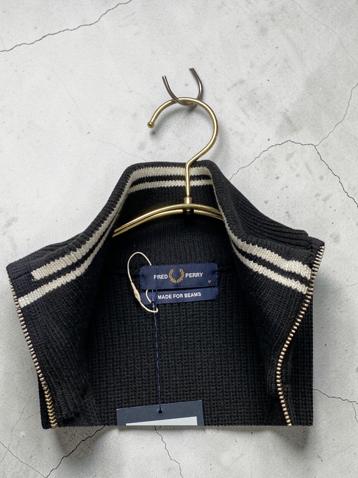 BEAMS 【別注】FRED PERRY / ドライバーズニット フレッドペリー 