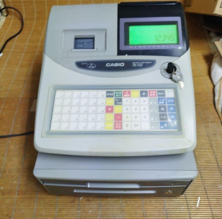 カシオレジスター　設定込み　TK-110中古飲食仕様110123 レジスター メルカリ