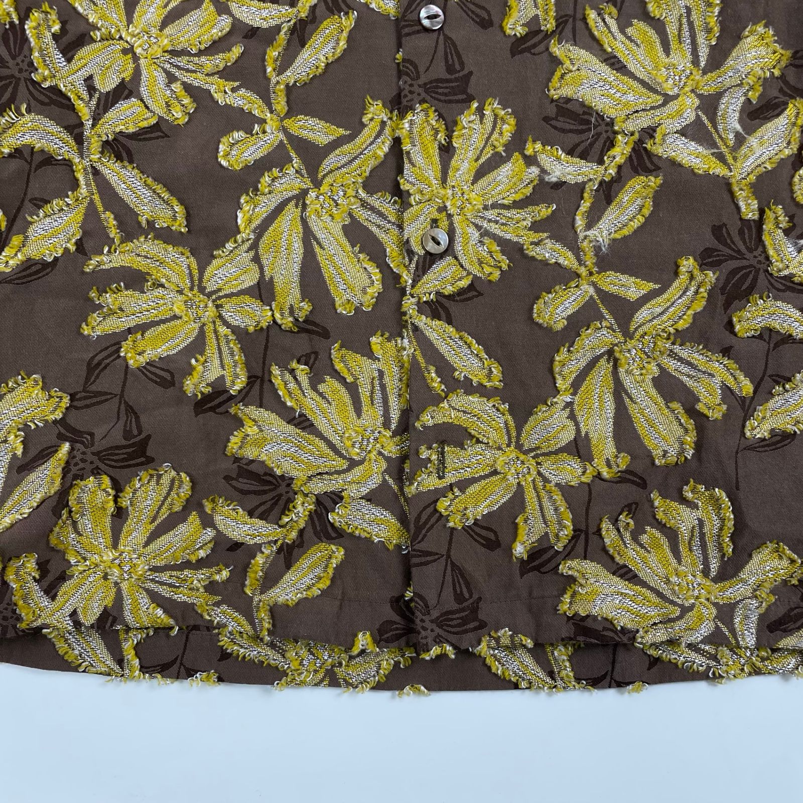 needles ニードルズ / V Neck Shirt Flower Cut jq PU223 参考定価 