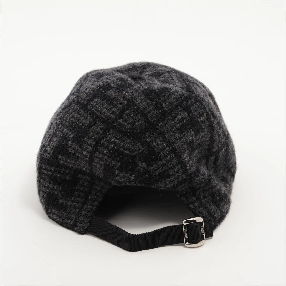 極美品 フェンディ ズッカ カシミヤ 100％ ニットキャップ FF 帽子