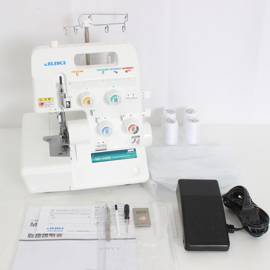 美品】ジューキ MO-04DN ロックミシン 2本針4本糸差動送り付き 