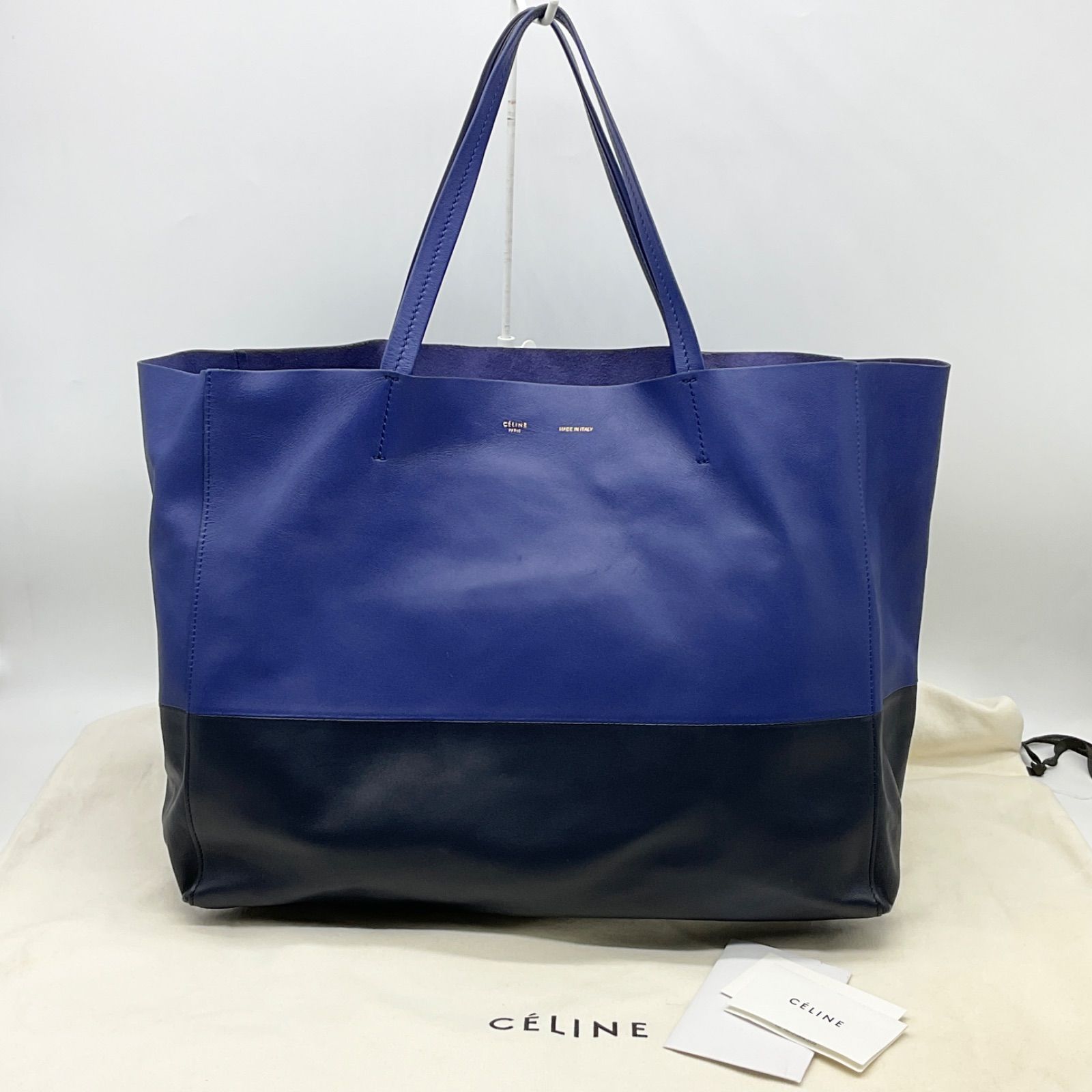 CELINE セリーヌ レザー バイカラー ホリゾンタルカバ トートバック
