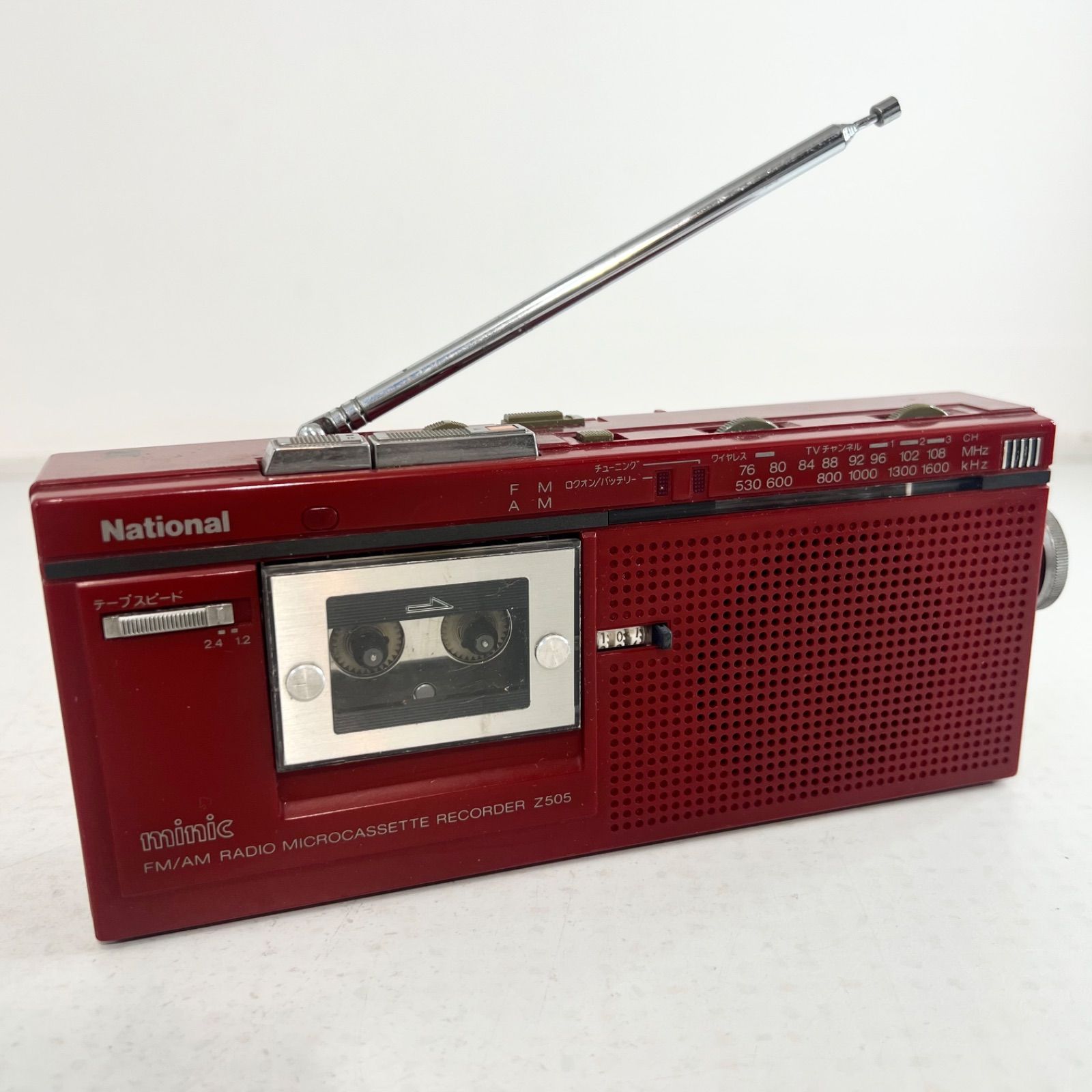 希少】ナショナル FM/AM ラジオマイクロカセットレコーダー RN-Z505
