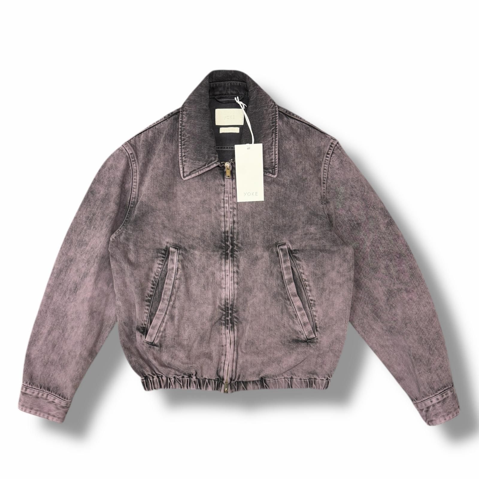 参考上代52800円 未使用 YOKE 25SS BLEACHED DENIM FRONT ZIP BLOUSON