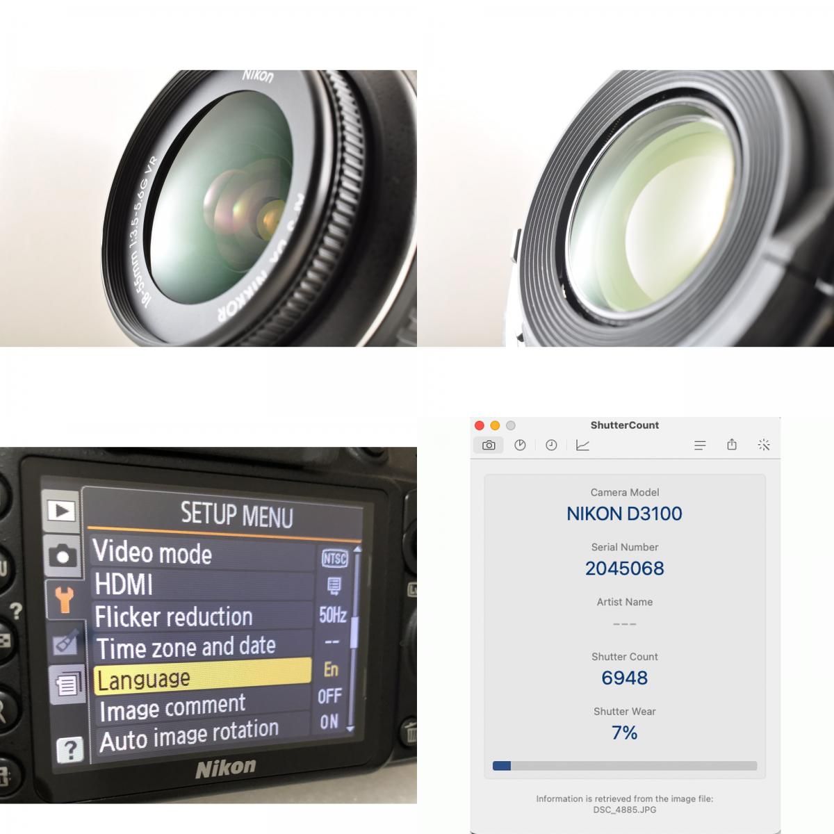 Nikon D3100 18-55mm 55-300mm ダブルズームキット デジタル一眼レフ 
