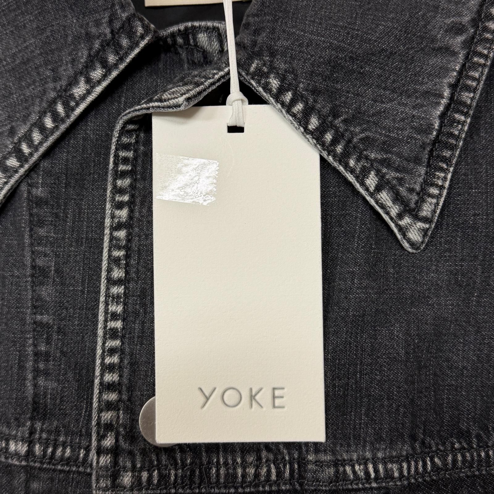 参考上代49500円 未使用 YOKE LIGHT-WEIGHT DENIM TRUCKER ライトウェイトデニムトラッカー Gジャン ヨーク YK25SS0930B ブラック 1 （12232M） 参考上代49500円 未使用 YOKE LIGHT-WEIGHT DENIM TRUCKER ライト