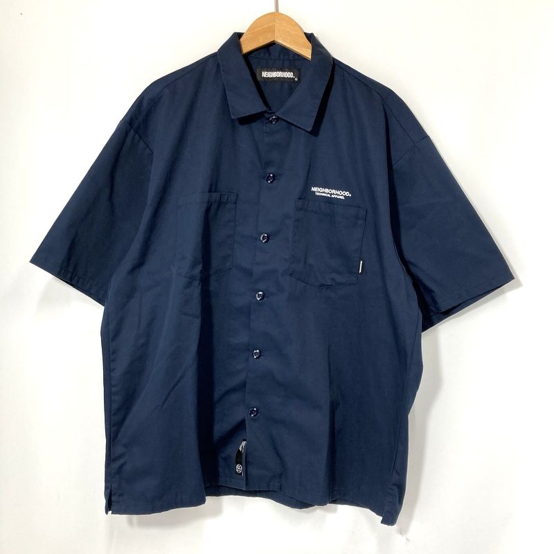NEIGHBORHOOD ワークシャツ ネイビー NEIGHBORHOOD ネイバーフッド ワークシャツ 半袖 CLASSIC WORK EC