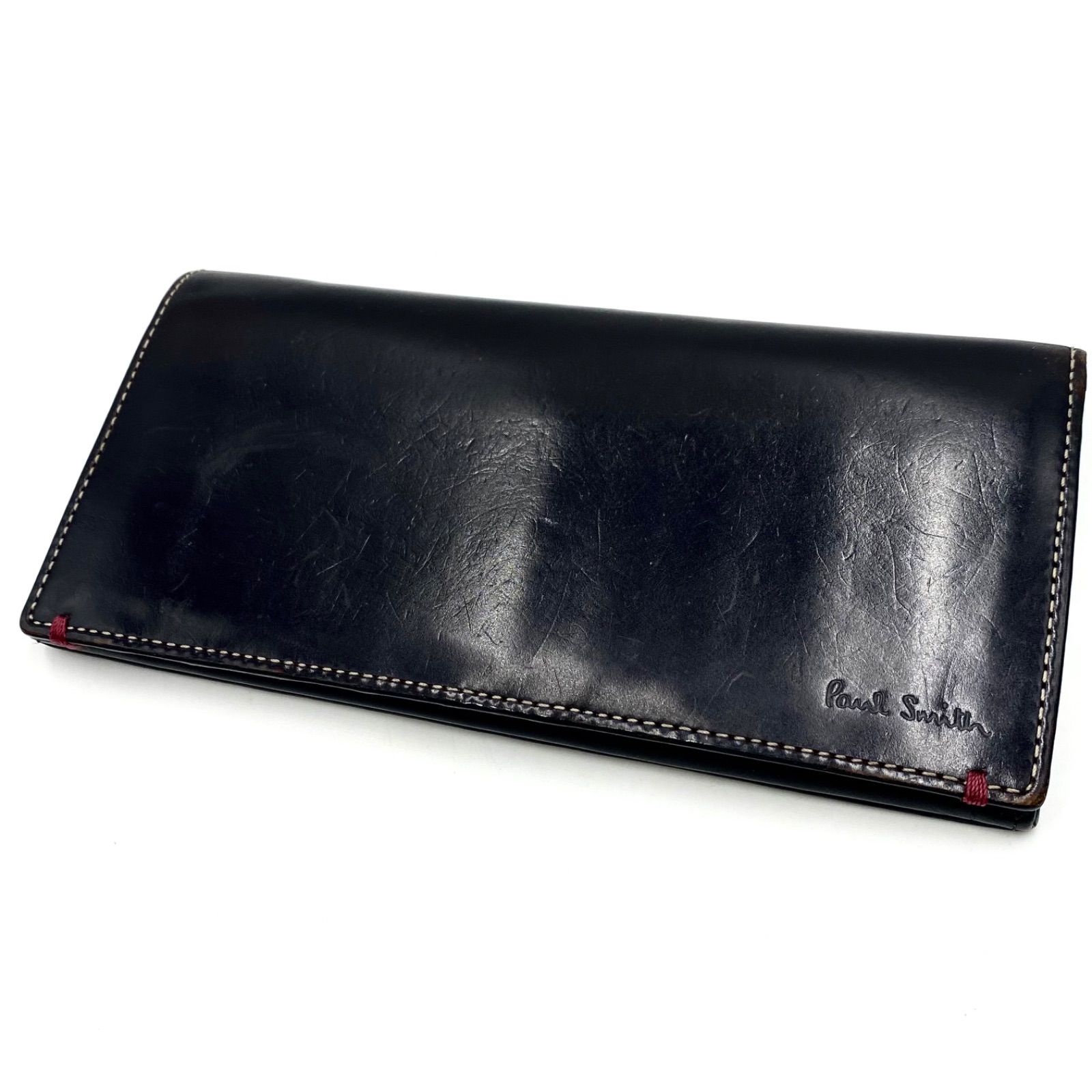 Paul Smith ポールスミス 長財布 ウォレット レザー ブラック 二つ折り 