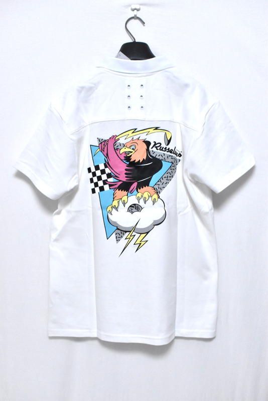 定価3万1900円】新品 ラッセルノ ゴルフ イーグル プリント ポロシャツ