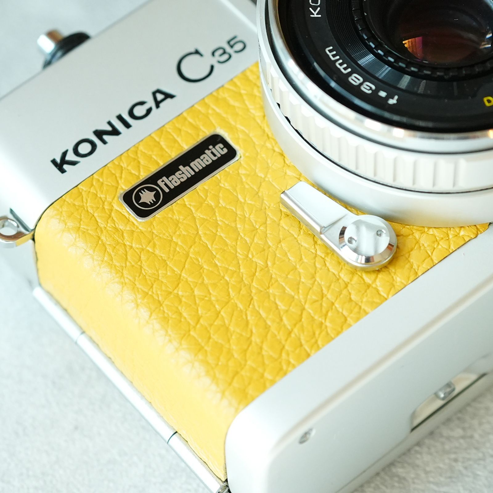 Konica C35 flash matic用 本革レザー張り替えキット - メルカリ