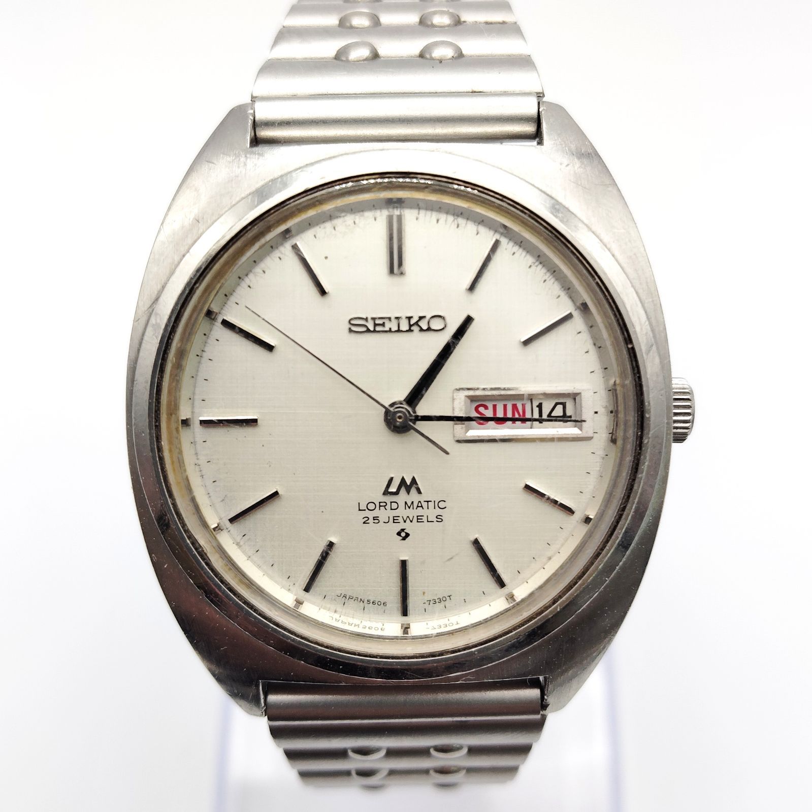 稼働品 SEIKO セイコー ロードマチック LM 5606-7140 自動巻 シルバー