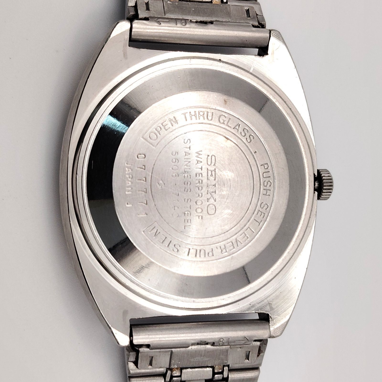 稼働品 SEIKO セイコー ロードマチック LM 5606-7140 自動巻 シルバー