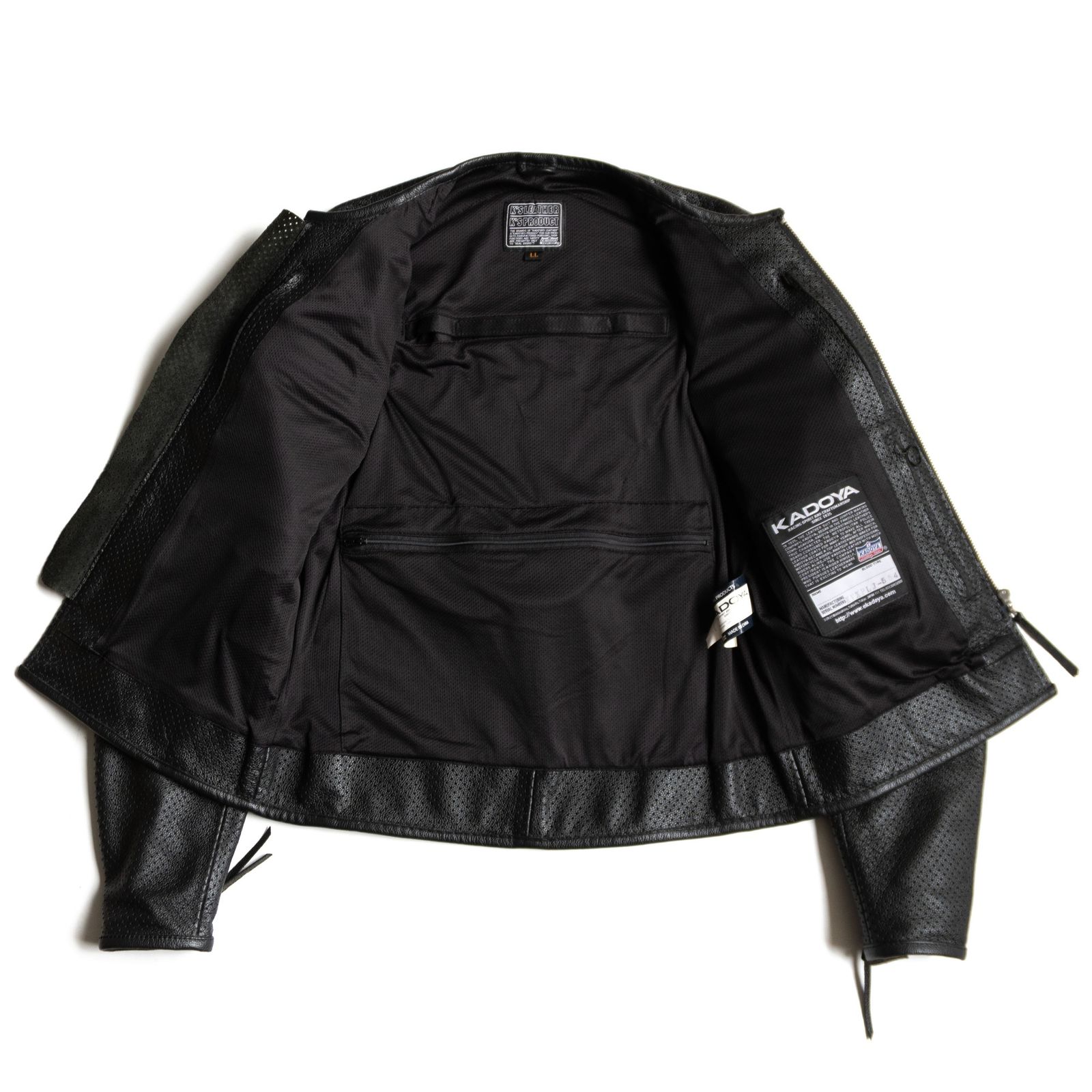 お*K様 CYBERNATION バイクジャケット ブラック KADOYA K'SLEATHER ブラック バイクジャケット M バイク KADOYA K