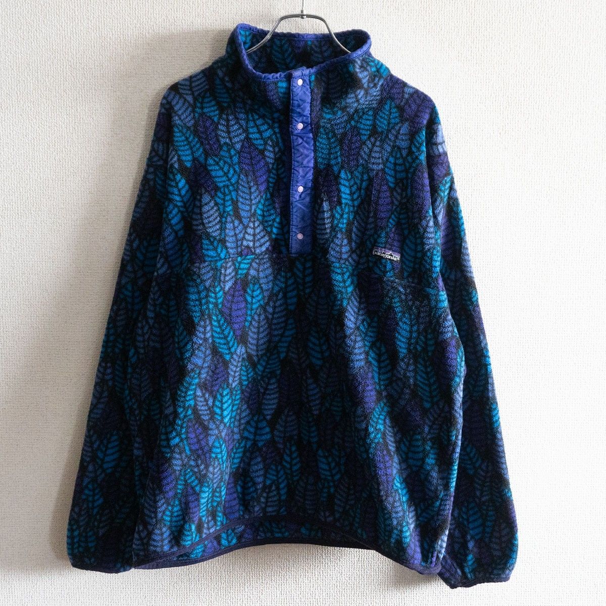 希少/90s】PATAGONIA【リーフ柄 シンチラ スナップT フリース 