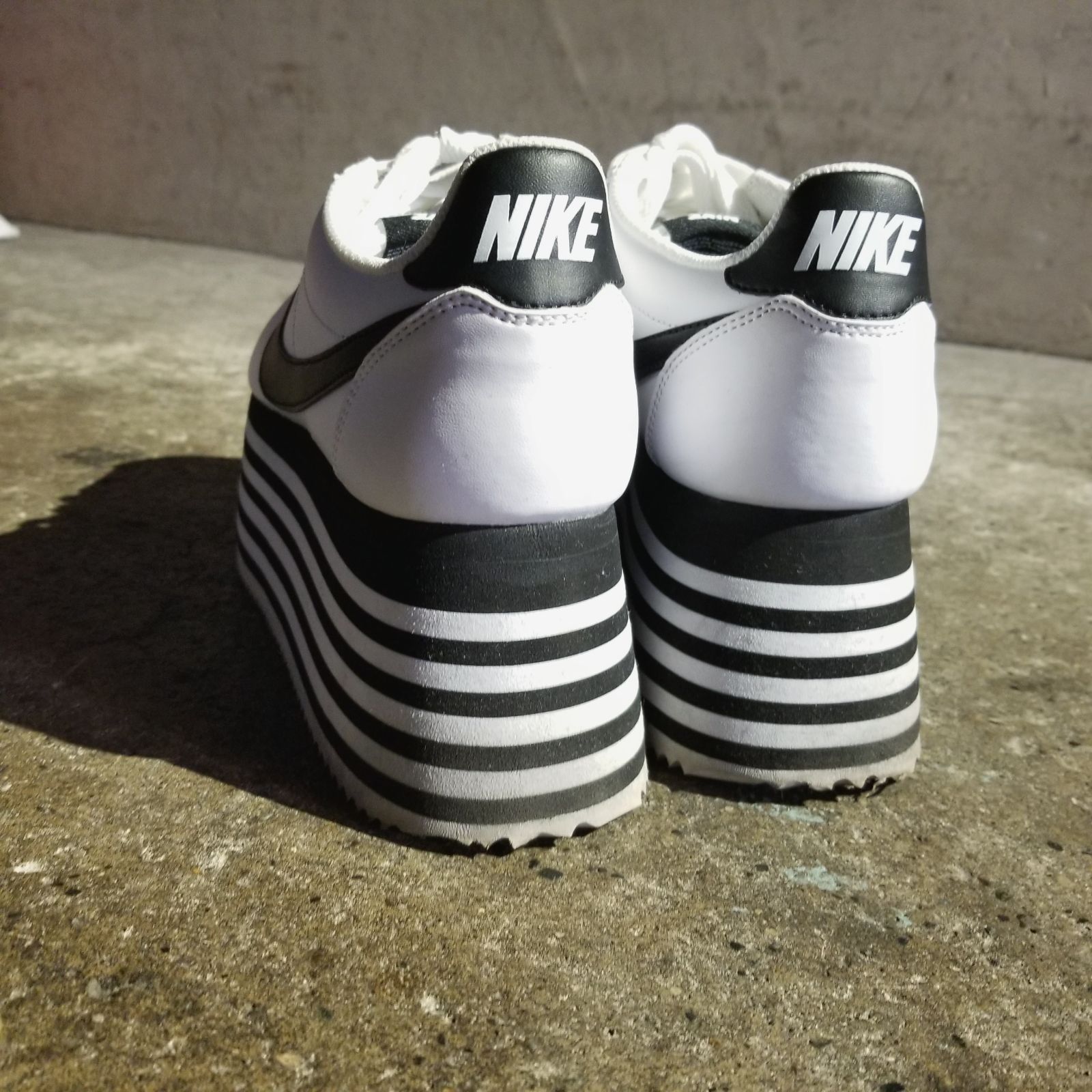 COMME des GARCONS 18aw × NIKE CORTEZ WHITE/BLACK 25 