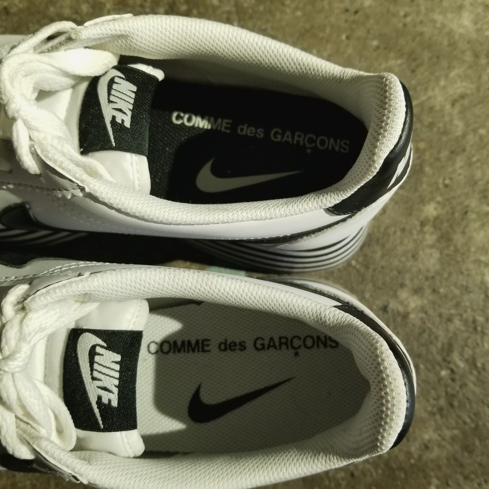 COMME des GARCONS 18aw × NIKE CORTEZ WHITE/BLACK 25 