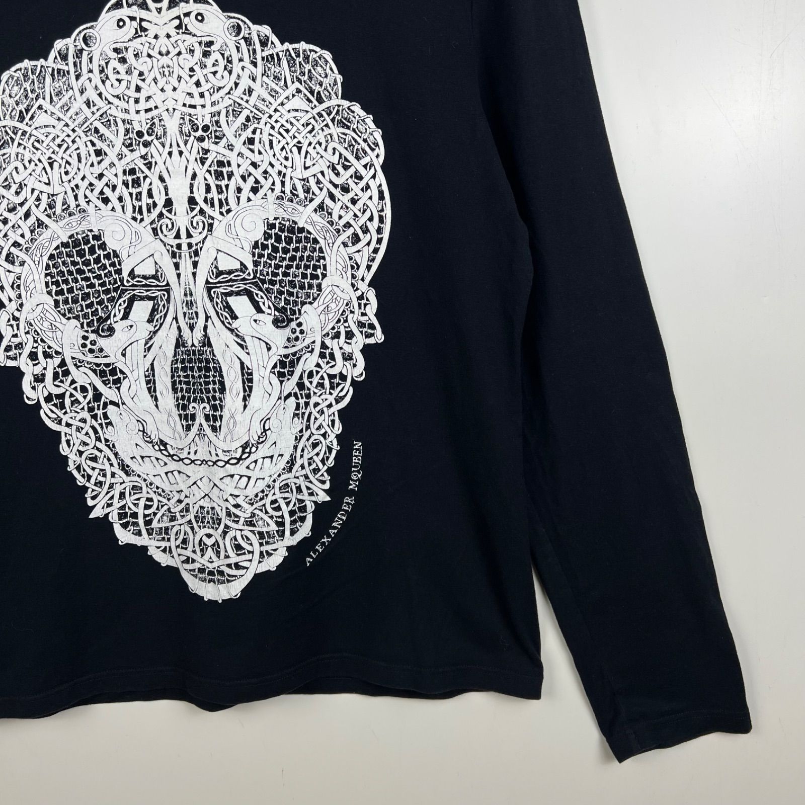 ALEXANDER MCQUEEN 2010 archive skull graphic L/S Tee L