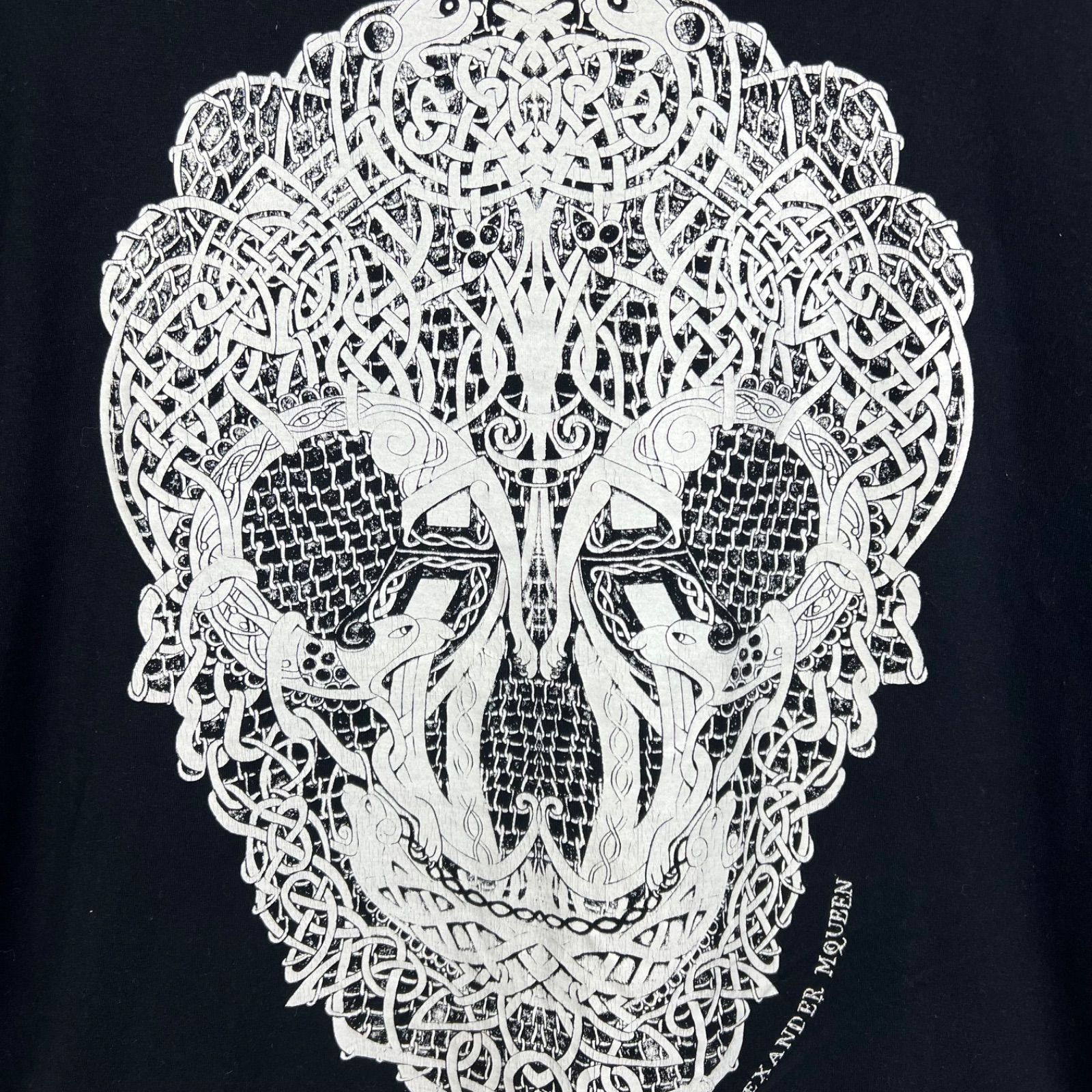ALEXANDER MCQUEEN 2010 archive skull graphic L/S Tee L
