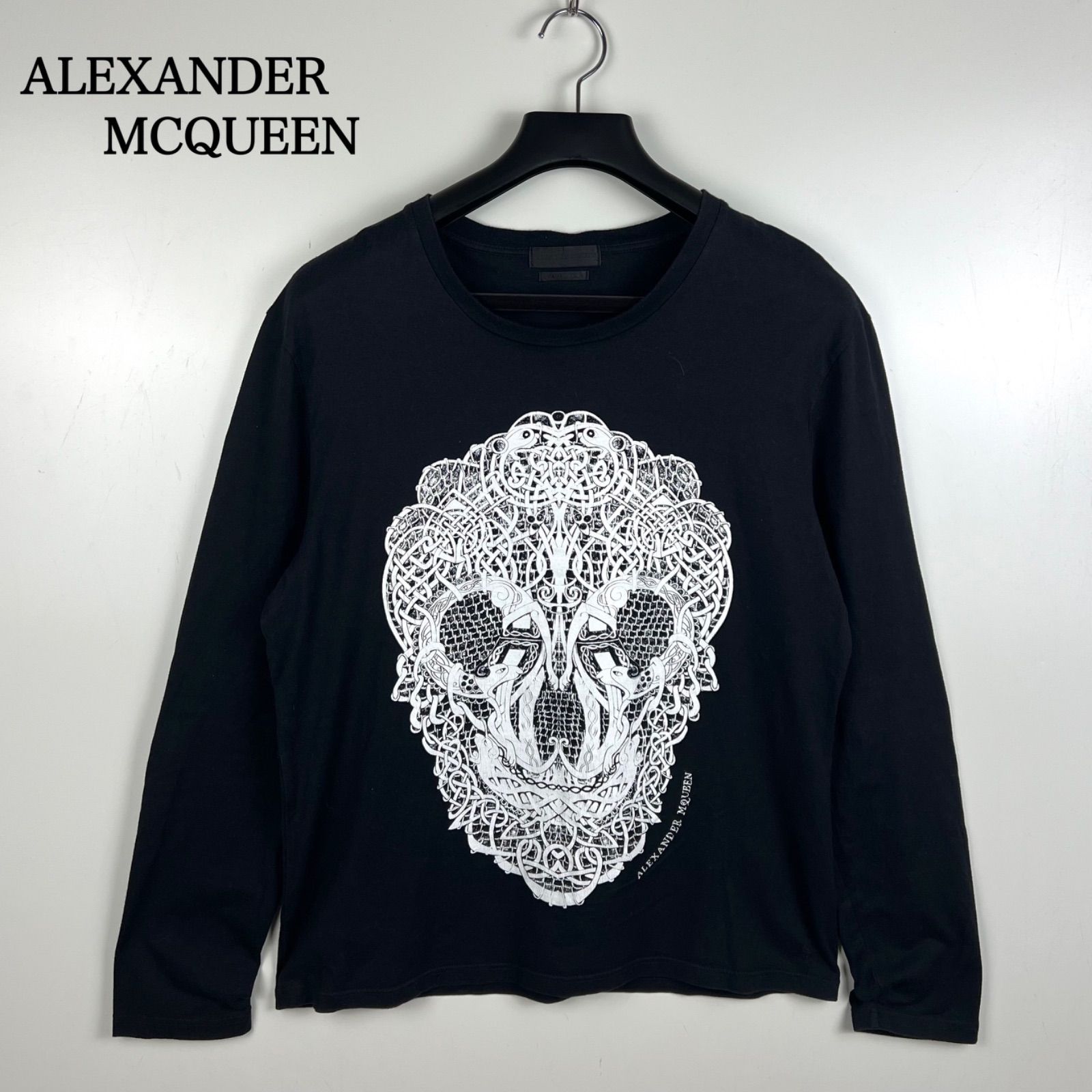 Alexander McQueen スカル ロンT イタリア製 archive ALEXANDER MCQUEEN 2010 archive skull graphic L/S Tee L
