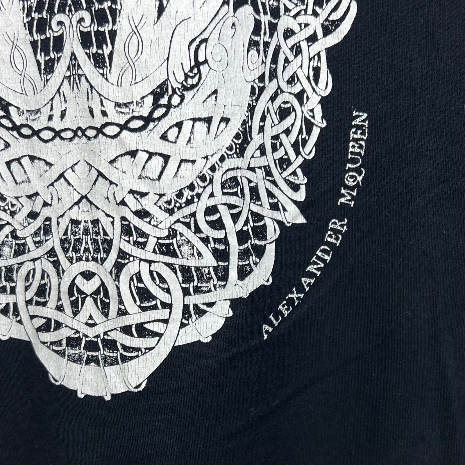 ALEXANDER MCQUEEN 2010 archive skull graphic L/S Tee L