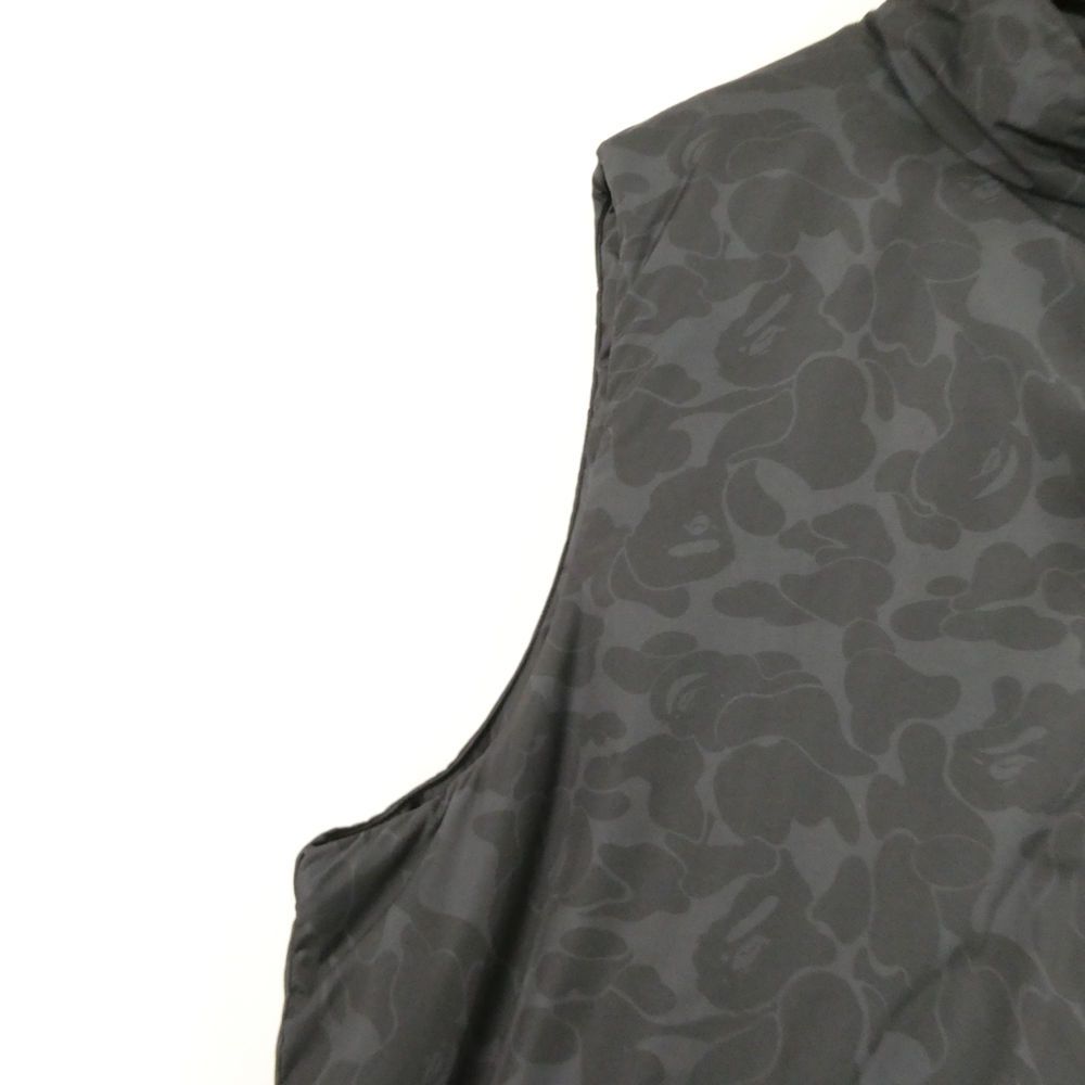美品 A BATHING APE アベイシングエイプ ダウンベスト XL ポリエステル100% カモフラージュ柄 迷彩 アウター トップス メンズ AU4259A70 美品 A BATHING APE アベイシングエイプ ダウンベスト XL ポリエステル