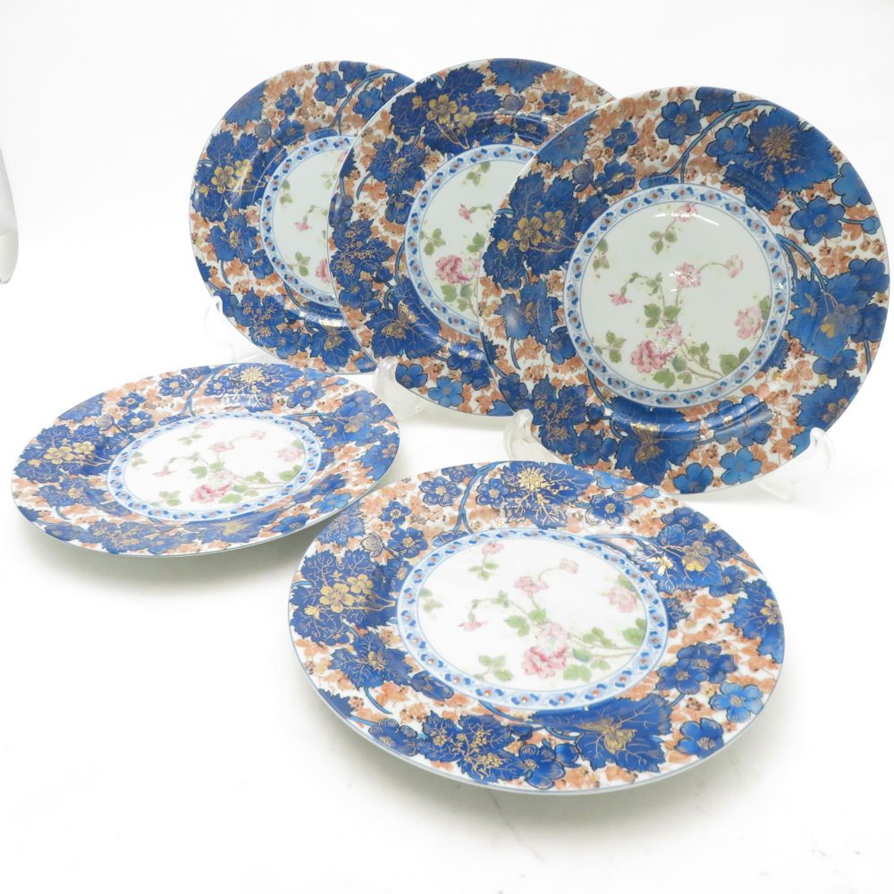 美品 HAVILAND アビランド リモージュ ダムーズ 中皿 5枚 19cmプレートセット 花柄 フラワー SU13770Q1 美品 HAVILAND アビランド リモージュ ダムーズ 中皿 5枚 19cmプレート